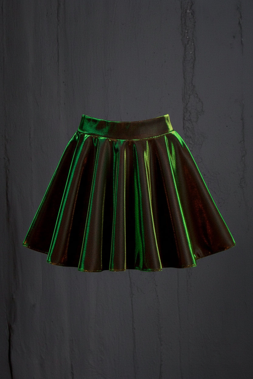Metallic Midi Skirt